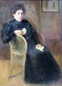 Sitzende Dame - SIgnora in nero seduta 
